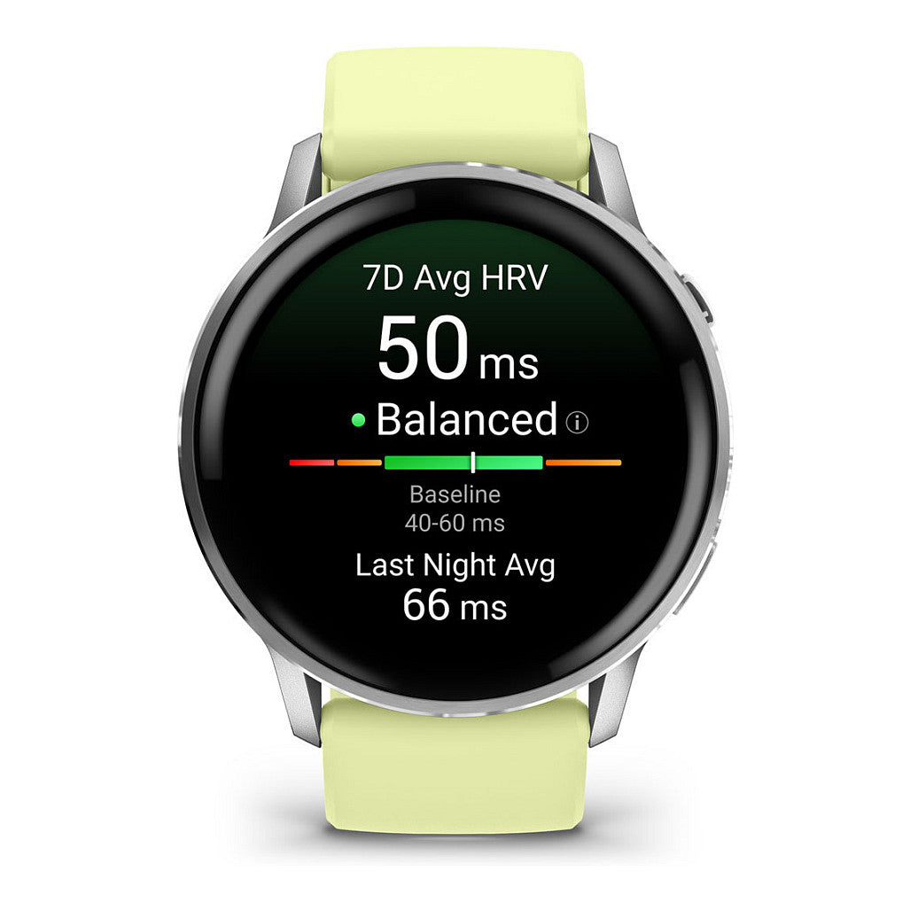 Garmin Venu 4 45mm Silikon-Armb. grau/silber/zitron