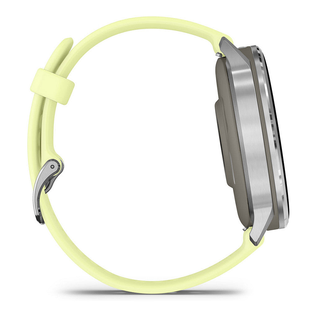 Garmin Venu 4 45mm Silikon-Armb. grau/silber/zitron
