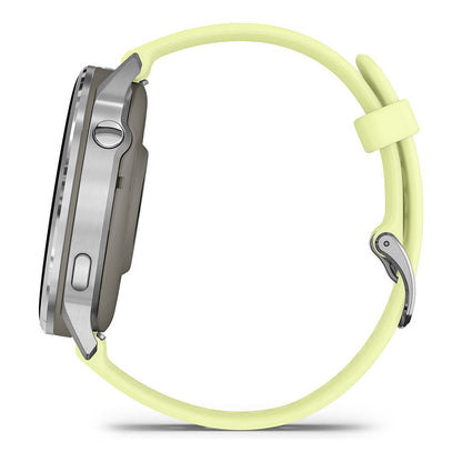 Garmin Venu 4 45mm Silikon-Armb. grau/silber/zitron