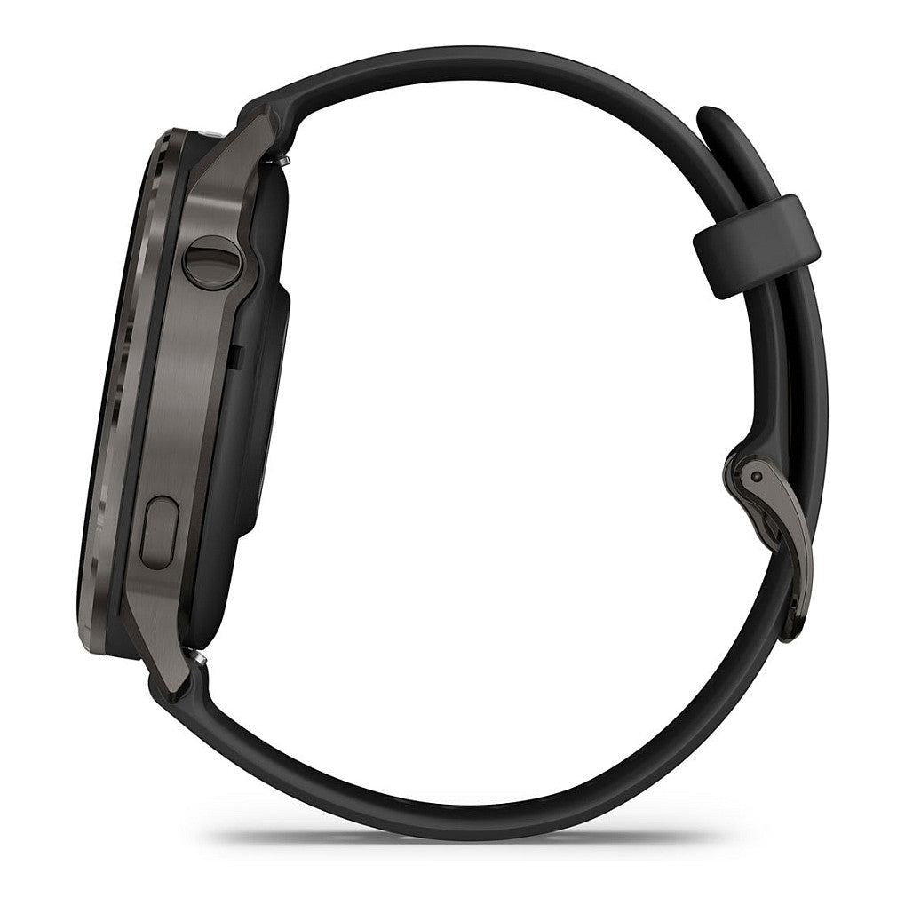 Garmin Venu 4 45mm Silikon-Armb. schwarz/schiefergr