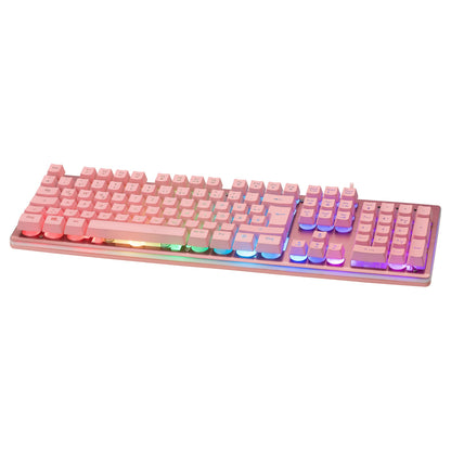 Deltaco Gaming Tastatur USB, RGB pink