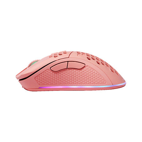 Deltaco Gaming Maus wireless, RGB pink