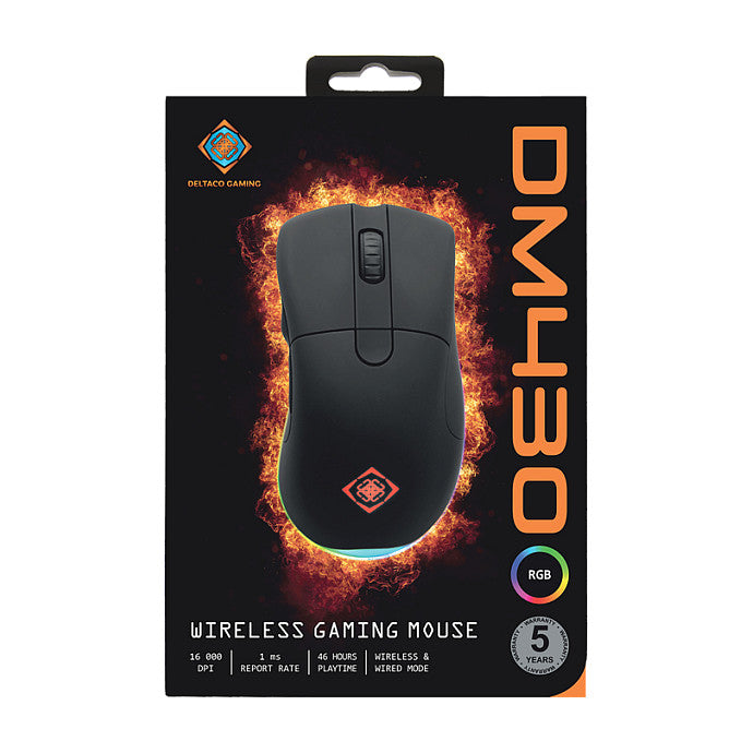 Deltaco Gaming Maus DM430 wireless, RGB black