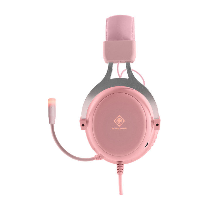 Deltaco Headset Gaming Stereo Klinke LED pink