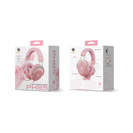 Deltaco Headset Gaming Stereo Klinke LED pink