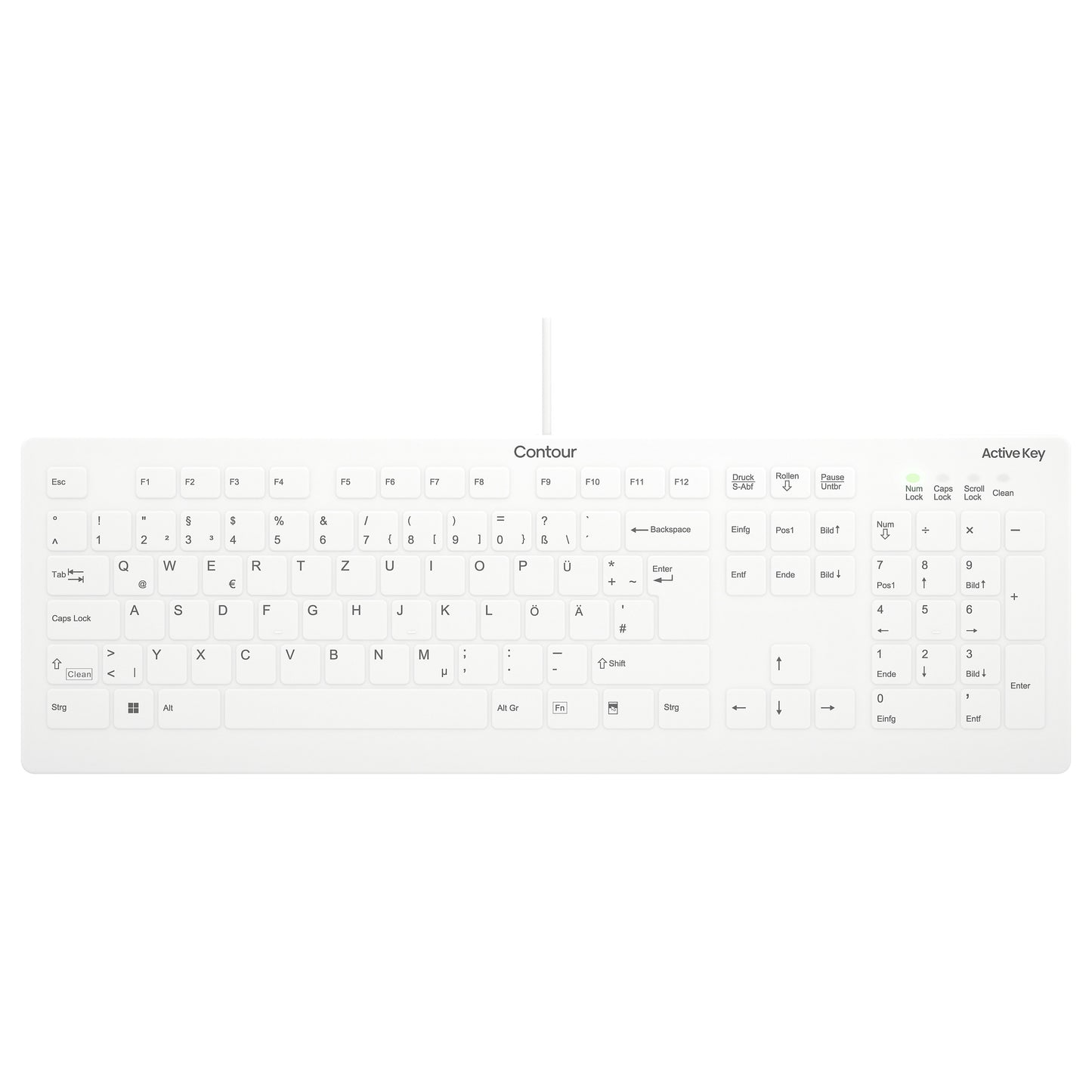ActiveKey Medical Keyboard C8112 - Flat-Design IP68 vollvers