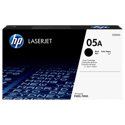HP 05A original LaserJet Toner cartridge CE505A black standard capacity 2.300 pages 1-pack Smart Printing TechnologY