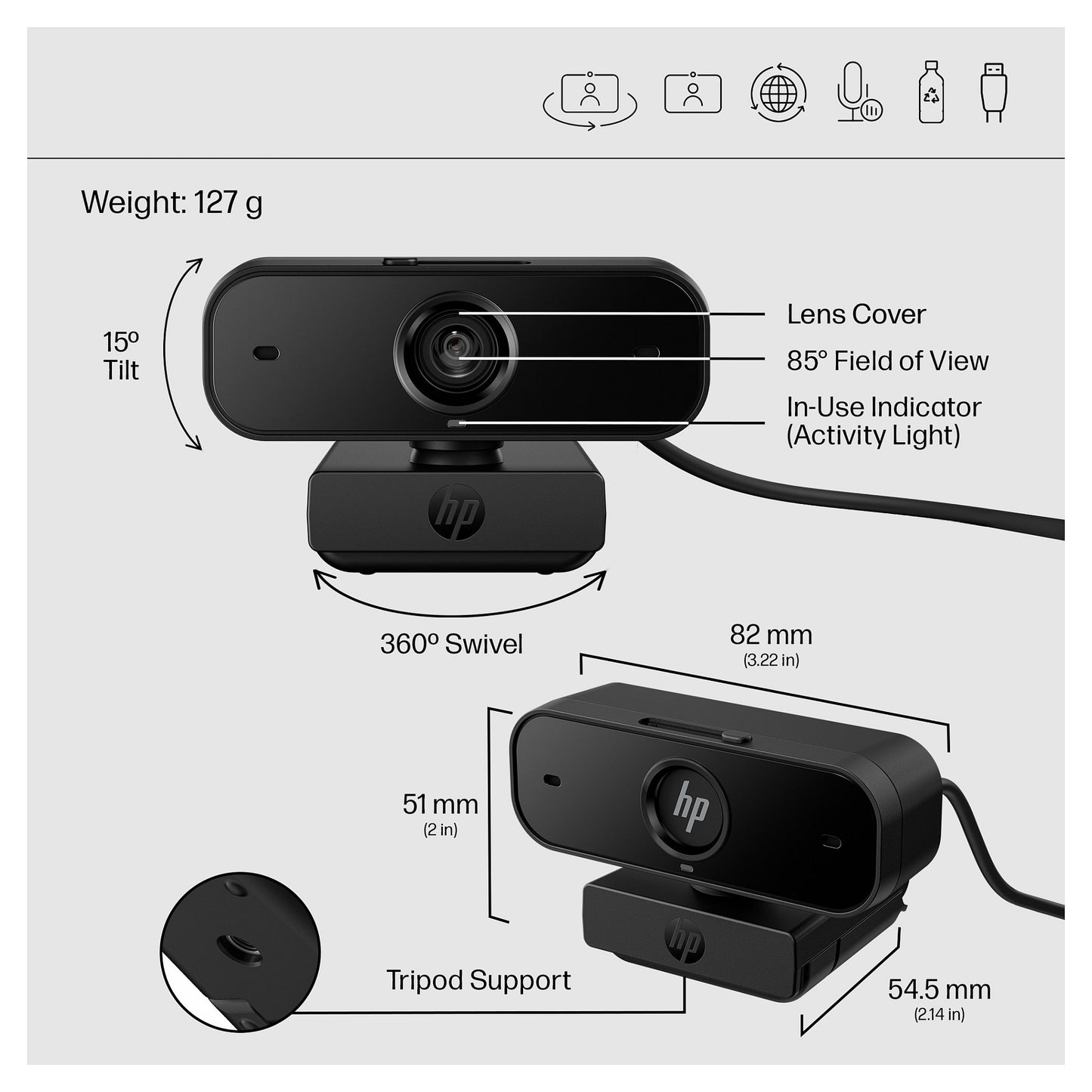 HP 435 FHD USB-A