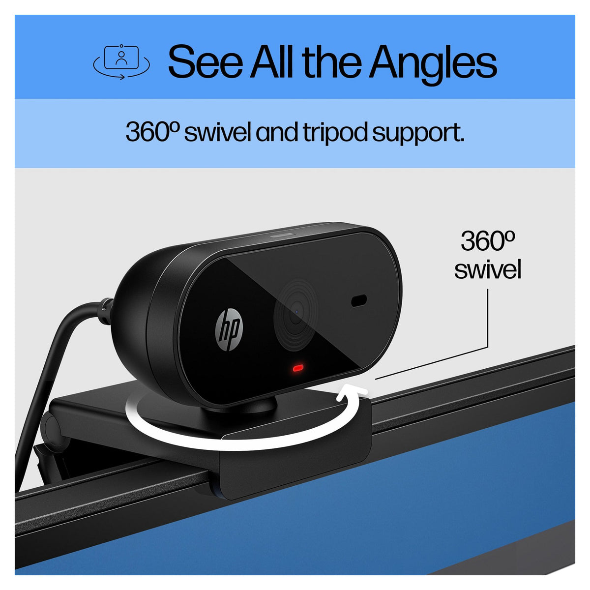 HP 320 FHD Webcam schwarz