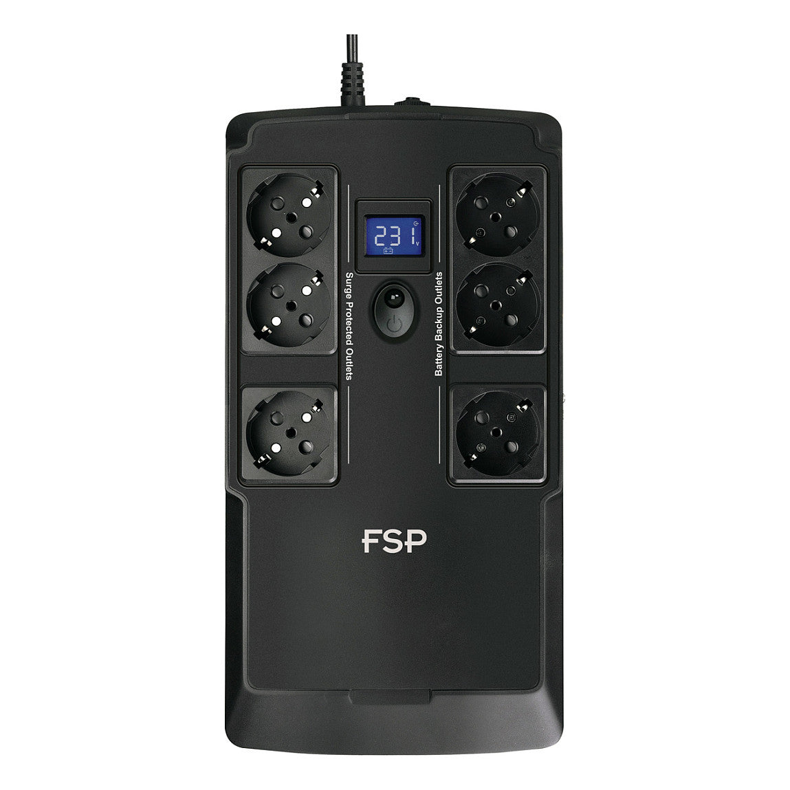 FSP NANOFIT 600 Offline UPS 600VA 360W inkl. 2-port USB charger 6 Schuko