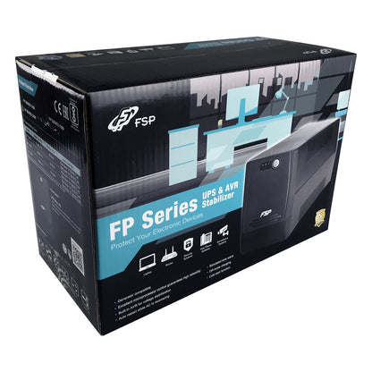 FSP FP 600*Line-interactive UPS 600VA/360W 2*SCHUKO. AVR
