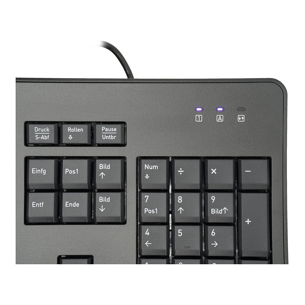 Wortmann TERRA Keyboard 1500 Corded [DE] USB black Copilot QWERTZ, 105 Tasten, kabelgebunden, 1,80m
