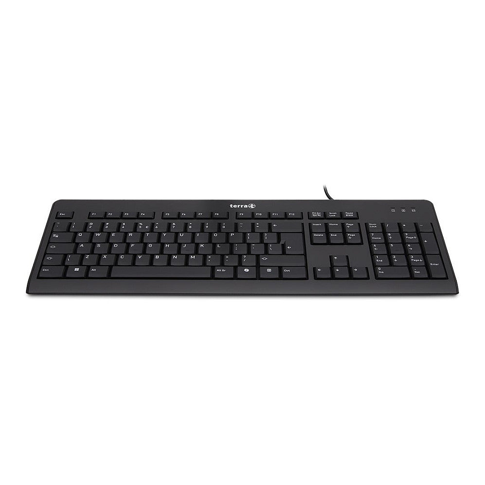 Wortmann TERRA Keyboard 1500 Corded [US/EU] USB black Copilot QWERTY, 105 toetsen, met kabel, 1,80m