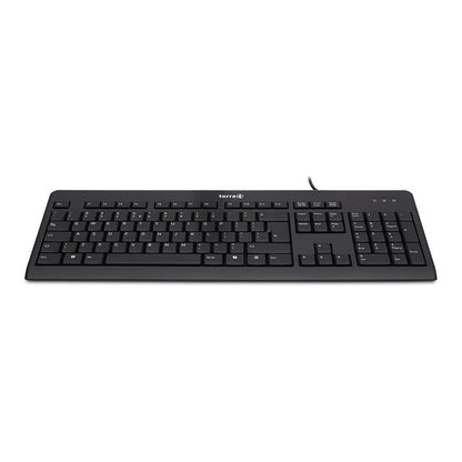 Wortmann TERRA Keyboard 1500 Corded [US/EU] USB black Copilot QWERTY, 105 toetsen, met kabel, 1,80m