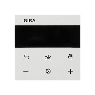Gira S3000 Raumtemperaturregler Display System 55 Reinweiß glänzend