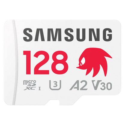 STICK SAMSUNG Sonic microSD Speicherkarte 128GB UHS-I U3 Full HD 4K UHD 180MB/s Read 130MB/s Write fr Handheld-Konsolen inkl. SD-Adapter