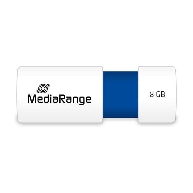 STICK MediaRange USB STICK 8GB USB 2.0 Slider blue