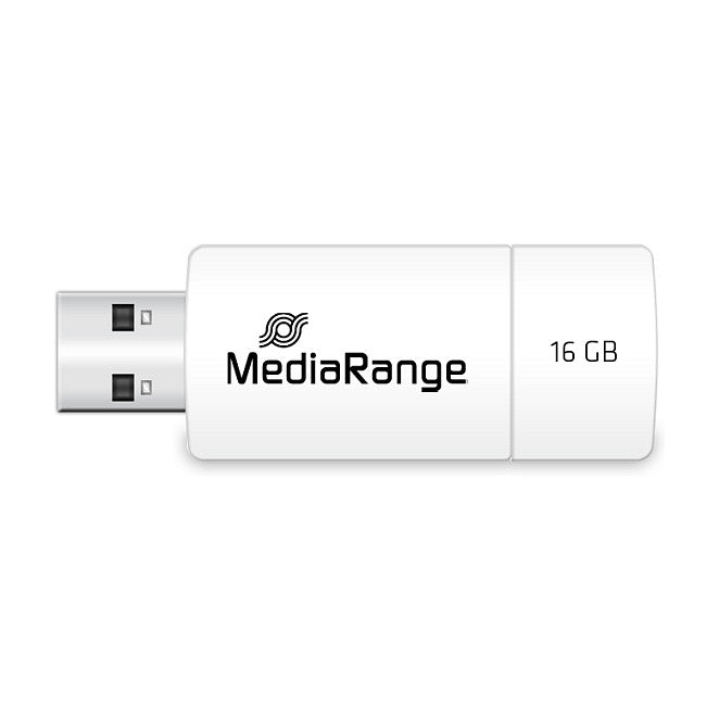 STICK MediaRange USB STICK 16GB USB 2.0 Slider yellow