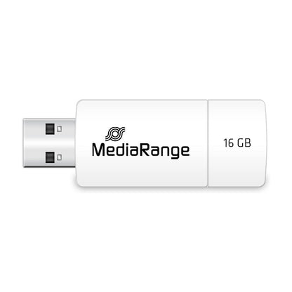 STICK MediaRange USB STICK 16GB USB 2.0 Slider yellow