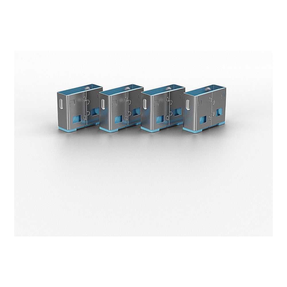 STICK LINDY USB Typ A Portschlösser 4xBlau mit Schlüssel
