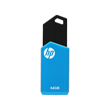 STICK 64GB HP v150w 2.0 Flash Drive (black/blue) retail