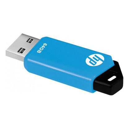 STICK 64GB HP v150w 2.0 Flash Drive (black/blue) retail