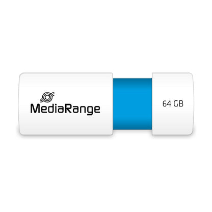 STICK MediaRange USB STICK 64GB USB 2.0 Color Edt. hellblau