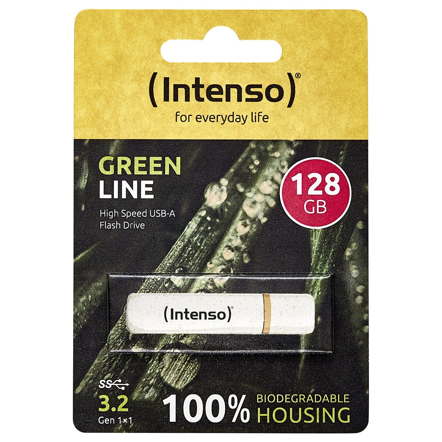 STICK Intenso Green Line 128 GB (beige/braun, USB-A 3.2 Gen 1)