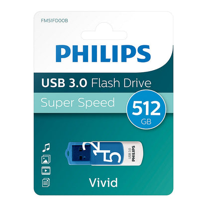 STICK Philips USB 3.0 512GB Vivid Edition Spring Blue