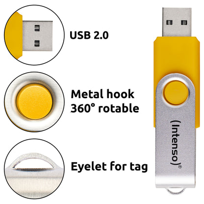 STICK Intenso Office Line 256GB USB Stick 3.2 Multipack x5 bunt