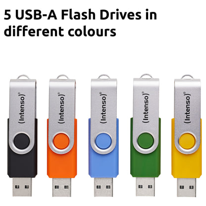 STICK Intenso Office Line 256GB USB Stick 3.2 Multipack x5 bunt
