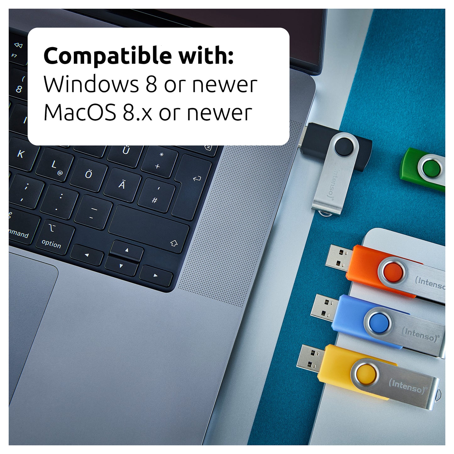 STICK Intenso Office Line 256GB USB Stick 3.2 Multipack x5 bunt