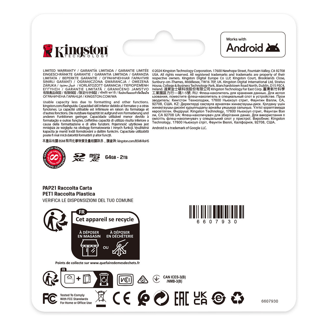 CARD Kingston 256GB microsdxc Canvas Select Plus Gen3 150MB/s A1 Card + Adapter