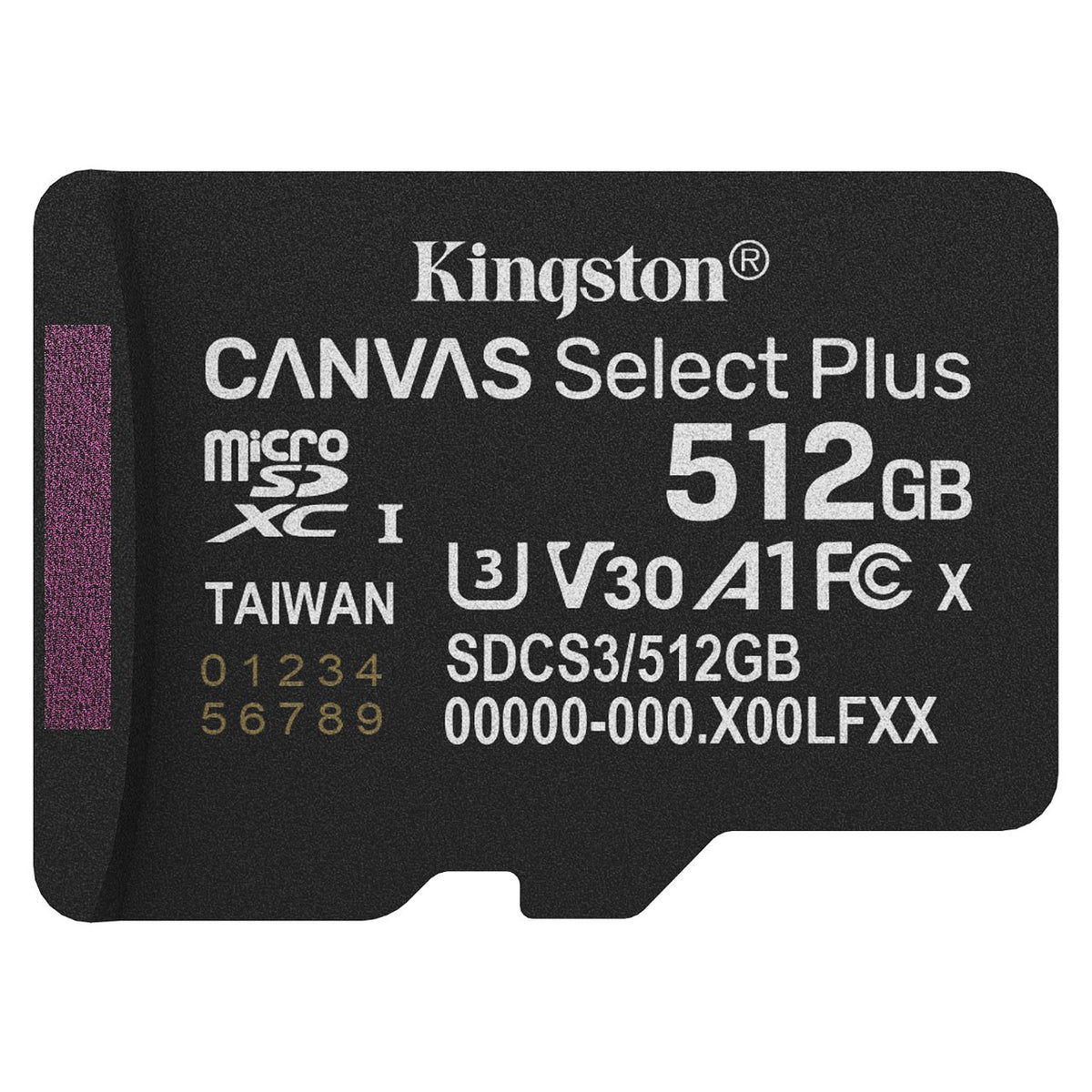 CARD Kingston 512GB microsdxc Canvas Select Plus Gen3 150MB/s A1 Card + Adapter