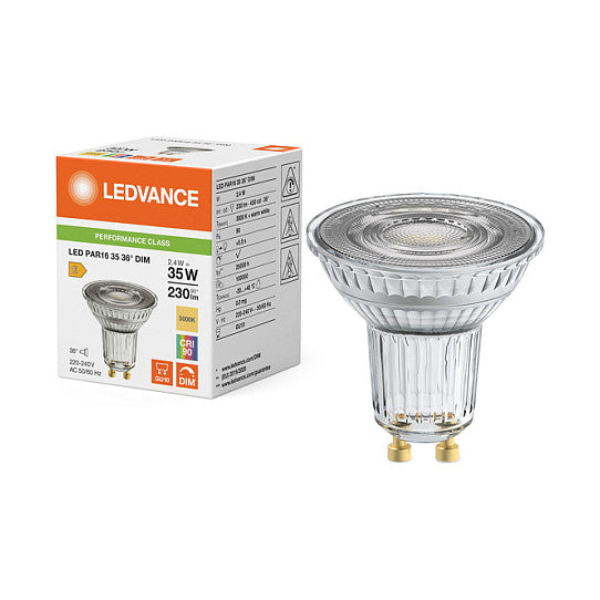 Osram LED PAR16 35 36° DIM P 2.4W 930 GU10 Dimmbare LED-Reflektorlampen PAR16 mit