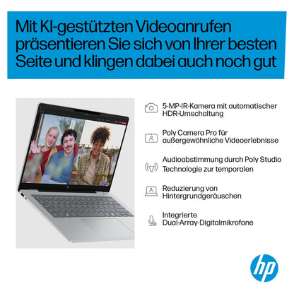 HP OmniBook 7 AI 14" 2k Core Ultra 7 255U 16GB/512GB SSD Win11 Home - 14-fr0475ng Copilot+PC