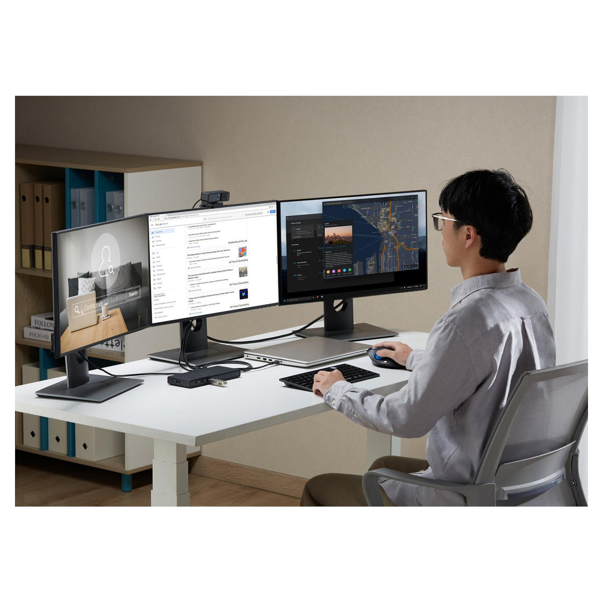 Kensington SD4842P EQ USB-C 10Gbps Triple Video Driverless Docking Station with 100W Power