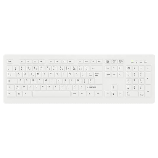 Cherry AK-C8100F-FU1-W/FR - wischdesinfizierbar - weiß - französisch