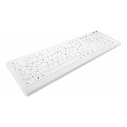 Cherry Medical Wireless AK-C8112F-FU1-W/GE - wischdesinfizierbar - 105 Tasten - deutsch - weiß