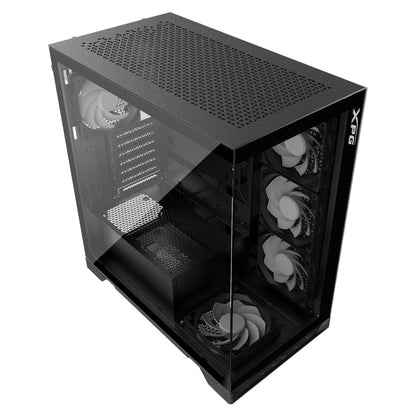 XPG Invader X ATX Midi Tower schwarz 4x120mm ARGB Glas USB C