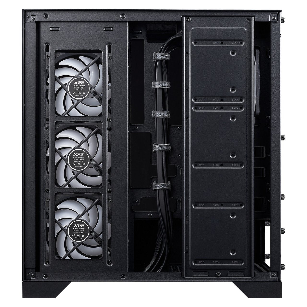 XPG Invader X BTF ATX Midi Tower schwarz 5x120mm ARGB USB C