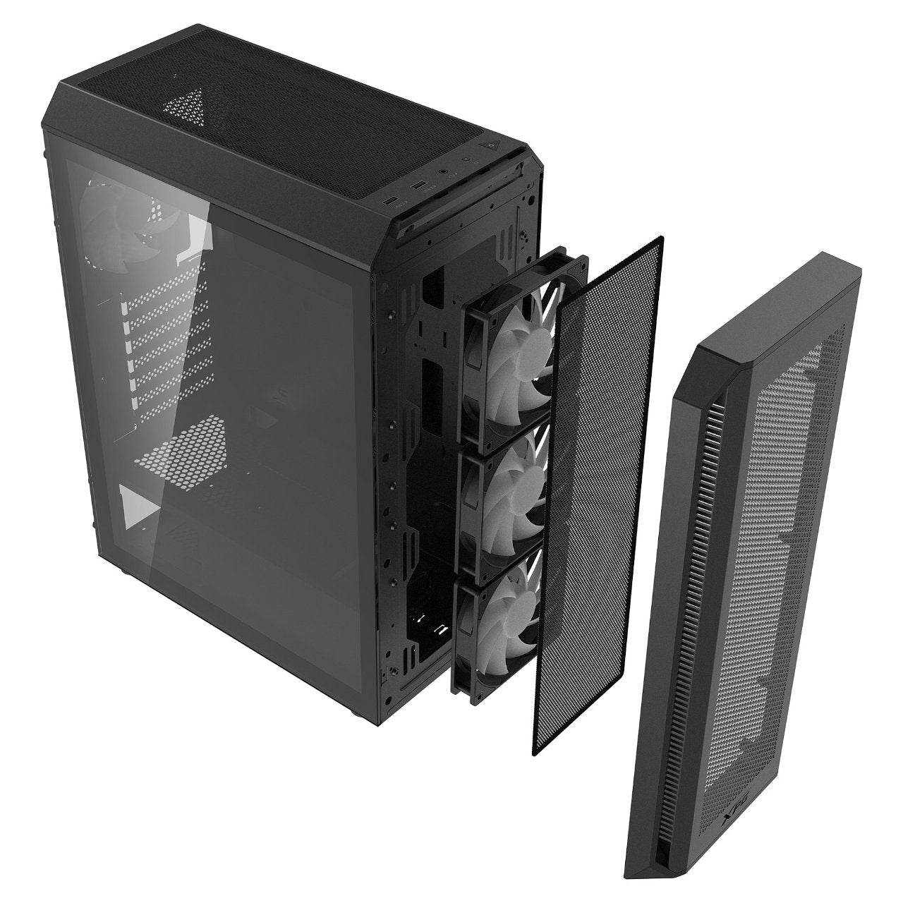 XPG Valor Air Plus ATX Midi Tower schwarz Glas 4x120mm ARGB