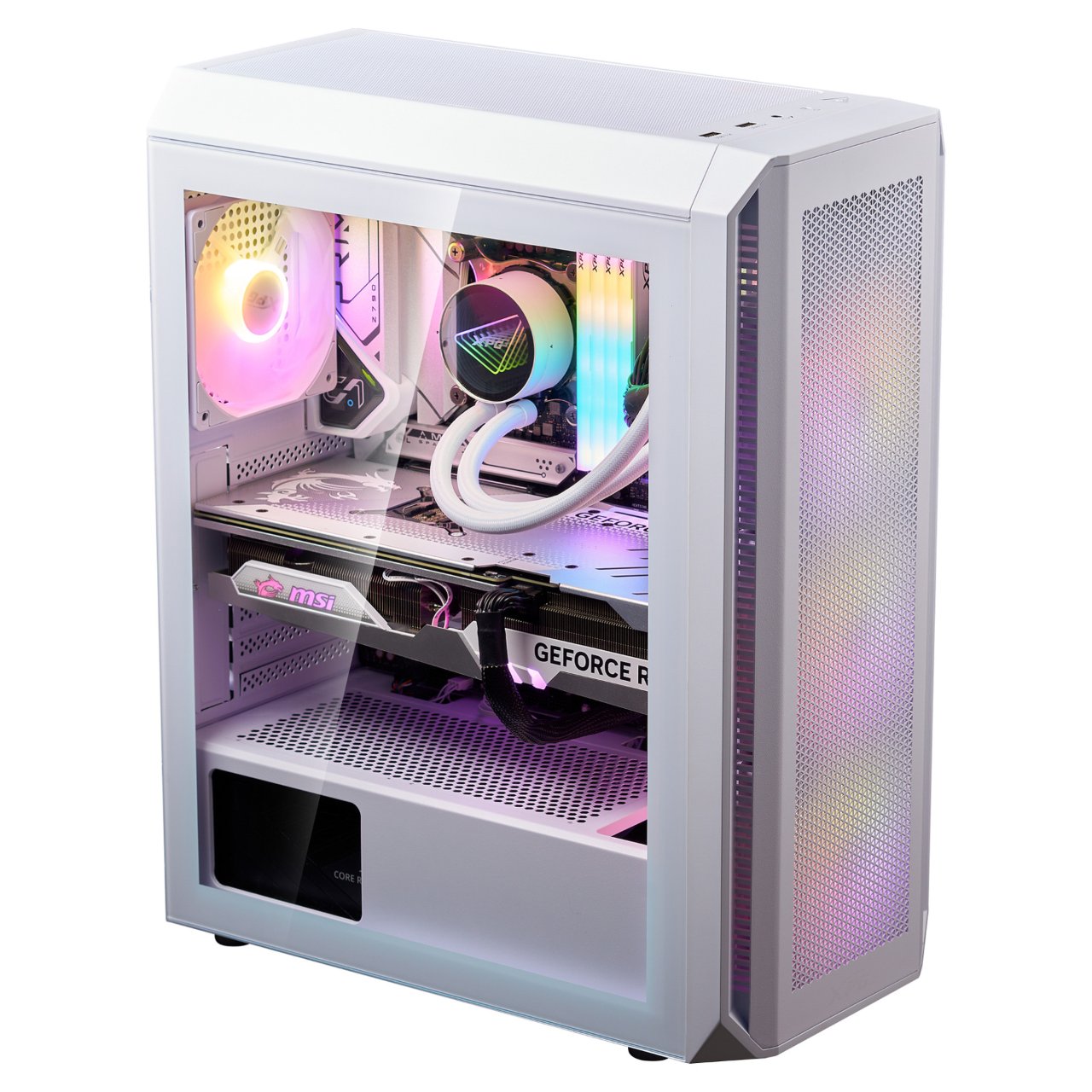 XPG Valor Air Plus ATX Midi Tower weiß Glas 4x120mm ARGB