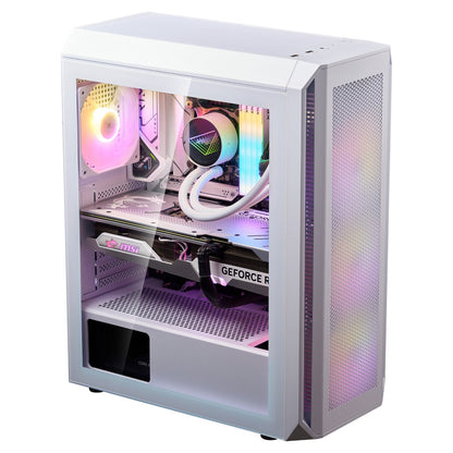 XPG Valor Air Plus ATX Midi Tower weiß Glas 4x120mm ARGB
