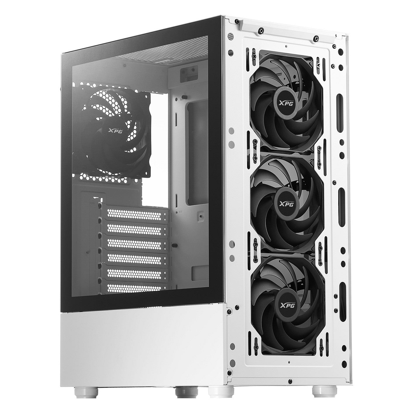 XPG Valor Mesh ATX Midi Tower weiß Glas 4x120mm