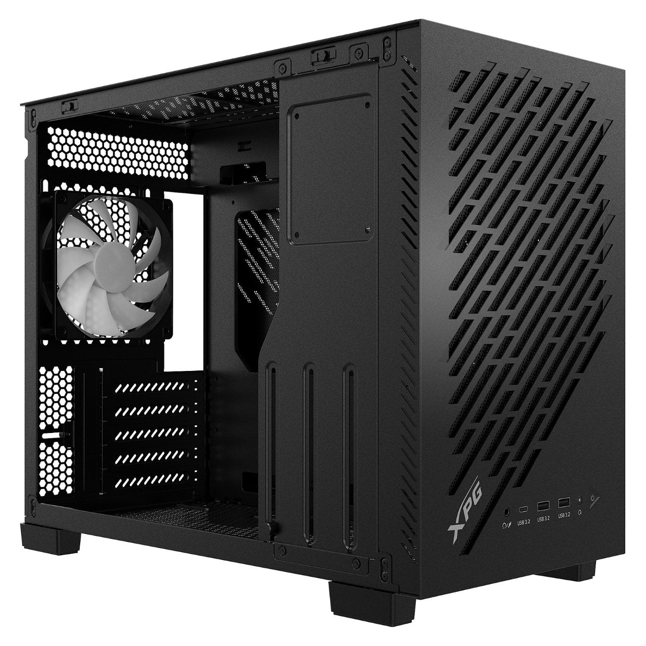 XPG Valor Air Nano mATX Mini Tower schwarz USB C Mesh