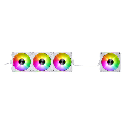 K COOLER XPG Hurricane MAG 120 ARGB PWM Lüfter 120mm weiß 4er Pack