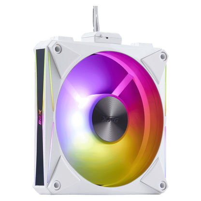 K COOLER XPG Hurricane MAG 120 ARGB PWM Lüfter 120mm weiß 4er Pack