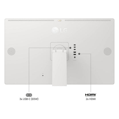 80,0 cm/31,5" (3840×2160) LG 32U889SA-W 16:9 IPS 5 ms 60Hz USB-C (65W) ×3 HDMI ×2 Touchscreen Rollenständer White