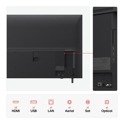 127,0cm/50" (3840×2160) LG 50UA75006LA 16:9 LED 60Hz a7 Gen8 4K HDMI×3 USB×2 WiFi webOS 25 Black